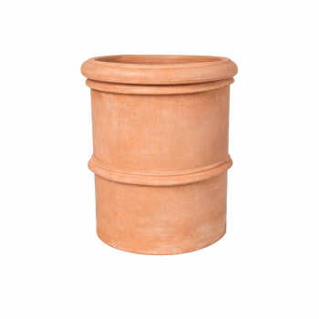 Mezzo Vaso Cilindrico Festonato – Halber Wandtopf aus Terracotta Impruneta